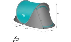Išskleidžiama kempingo palapinė NC3743 NILS CAMP