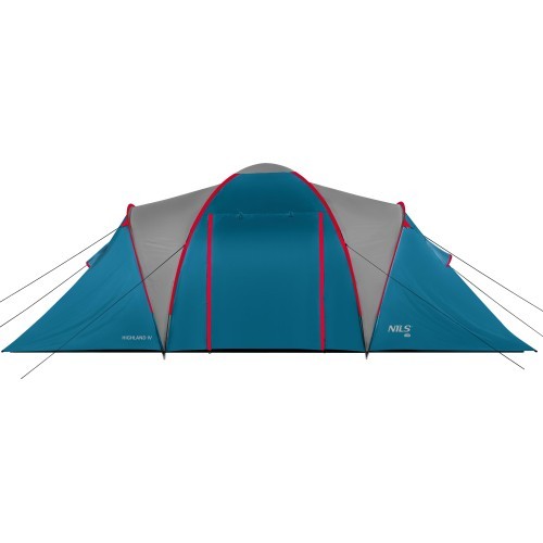 Кемпинговая палатка NC6431 синяя и светло-серая Highland IV Nils Camp