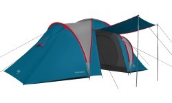 Кемпинговая палатка NC6431 синяя и светло-серая Highland IV Nils Camp