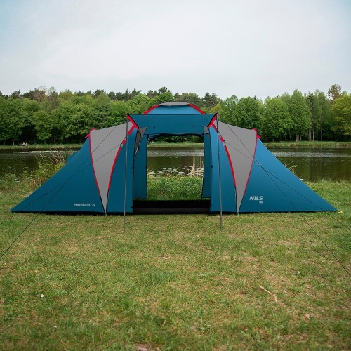 NC6431 CAMPING TENT BLUE-LIGHT GREY HIGHLAND IV NILS CAMP