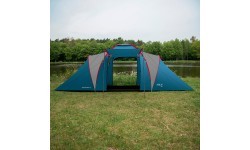 Кемпинговая палатка NC6431 синяя и светло-серая Highland IV Nils Camp