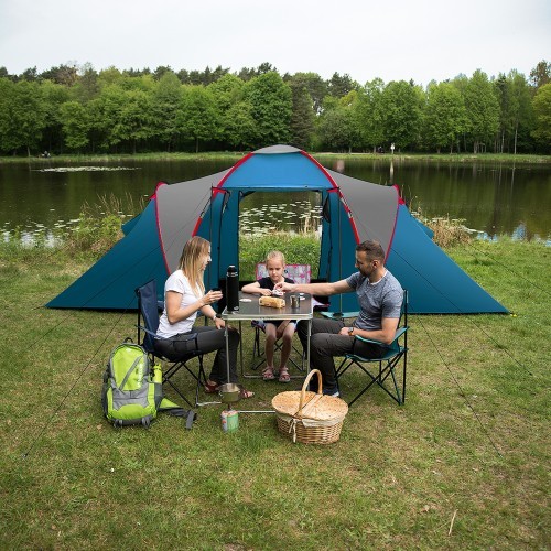 NC6431 CAMPING TENT BLUE-LIGHT GREY HIGHLAND IV NILS CAMP