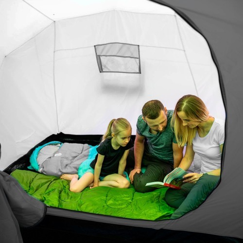 Кемпинговая палатка NC6431 синяя и светло-серая Highland IV Nils Camp