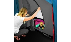Кемпинговая палатка NC6431 синяя и светло-серая Highland IV Nils Camp