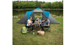 Кемпинговая палатка NC6431 сине-серая Highland IV Nils Camp