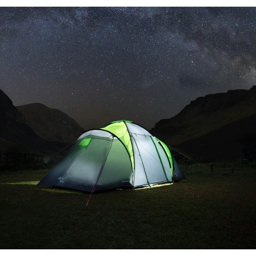 Зелено-серая кемпинговая палатка NC6431 Highland IV Nils Camp