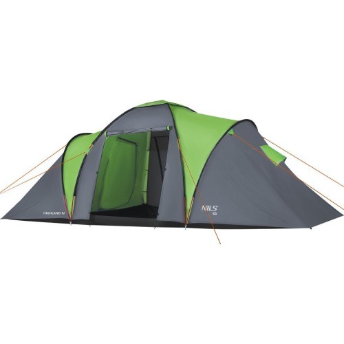 Зелено-серая кемпинговая палатка NC6431 Highland IV Nils Camp