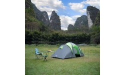 Зелено-серая кемпинговая палатка NC6431 Highland IV Nils Camp