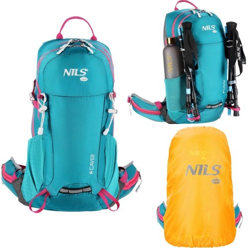 Туристический рюкзак NILS CAMP NC1950 Caver, бирюзовый, 18 л
