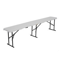 NC3404 FOLDING GARDEN BENCH 183 CM WHITE NILS CAMP