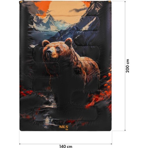 NC3601 3-IN-1 DUAL-SEATER SLEEPING BAG BEAR NILS CAMP
