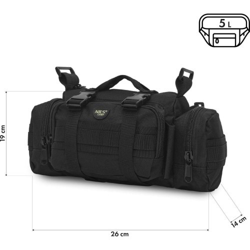 NC3907 HIP BAG BLACK XL NILS CAMP