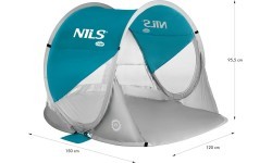Savaime susilankstanti paplūdimio palapinė NC3142 Marine Nils