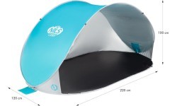 Pop Up Beach Tent Nils Camp NC3174 Turquoise/Grey