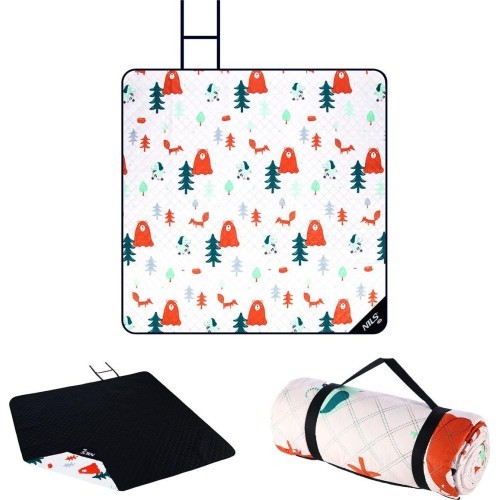 NC8028 FOREST PICNIC BLANKET 195X200 CM NILS CAMP