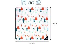 NC8028 FOREST PICNIC BLANKET 195X200 CM NILS CAMP
