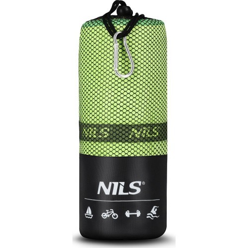 Зеленое полотенце из микрофибры NCR12 180x100 см NILS