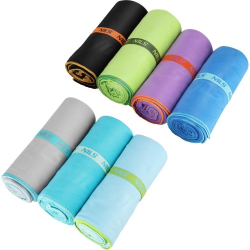 NCR12 GREEN MICROFIBRE TOWEL 180x100 cm NILS