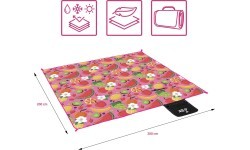 NC2223 PICNIC BLANKET FRUIT 200x200 PE ALU NILS CAMP