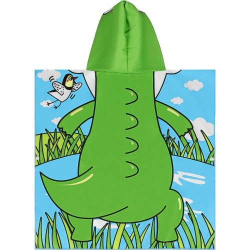 NAR20 CROCODILE PONCHO TOWEL NILS AQUA