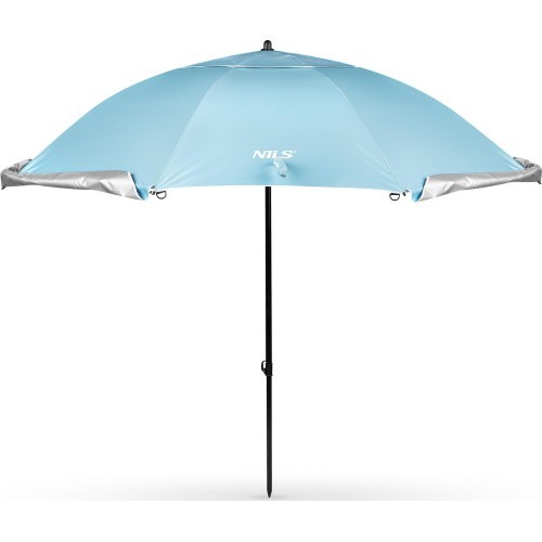 NC17114 BEACH UMBRELLA/WINDSCREEN 2IN1 XXL 240 CM BLUE NILS