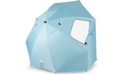 NC17114 BEACH UMBRELLA/WINDSCREEN 2IN1 XXL 240 CM BLUE NILS