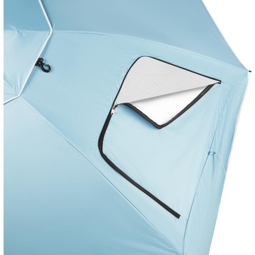 NC17114 BEACH UMBRELLA/WINDSCREEN 2IN1 XXL 240 CM BLUE NILS