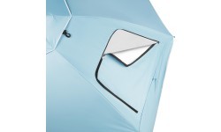 Пляжный зонт / ветрозащита 2в1 XXL 240 см синий NC17114 NILS
