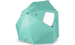 NC17114 paplūdimio skėtis ir užuovėja 2in1 XXL 240 cm žalia NILS