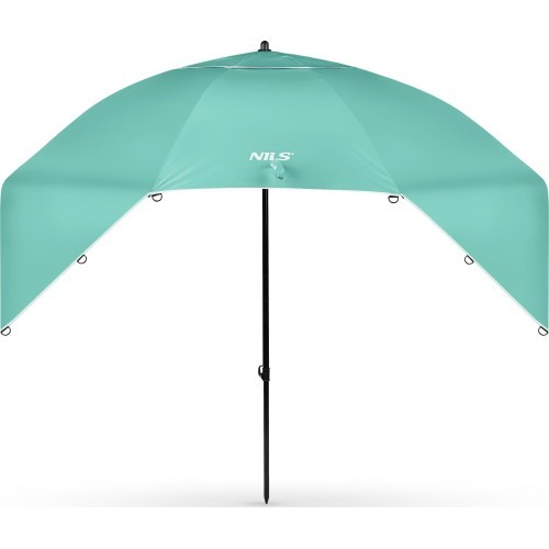 NC17114 BEACH UMBRELLA/WINDSCREEN 2IN1 XXL 240 CM GREEN NILS