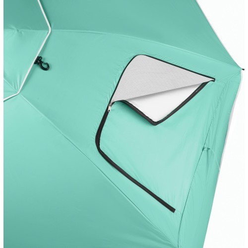NC17114 BEACH UMBRELLA/WINDSCREEN 2IN1 XXL 240 CM GREEN NILS