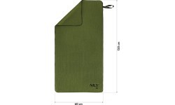 Полотенце из микрофибры NCR15, военный хаки, 120 x 60 см, Nils Camp