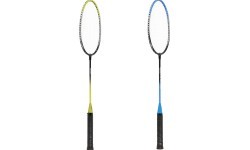 Plieninis badmintono rinkinys NRZ014 NILS: 4 raketės, 3 plunksninukai, tinklas 195x22 cm ir dėklas