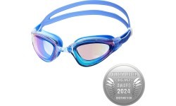 NQG180MAF BLUE/ RAINBOW SWIMMING GOGGLES NILS AQUA