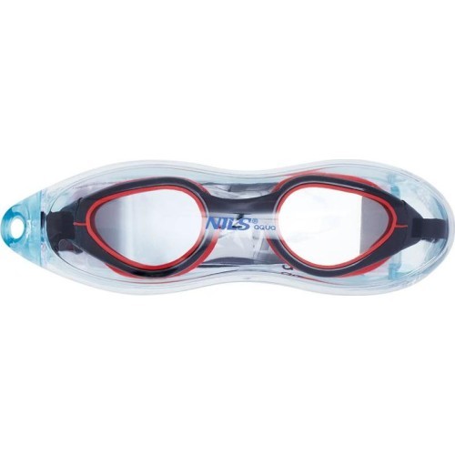 NQG480MAF BLACK/ RED SWIMMING GOGGLES NILS AQUA