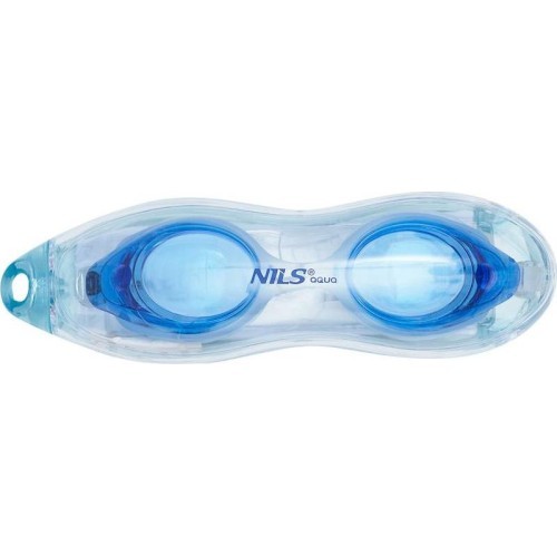 Очки для плавания Nils Aqua NQG600AF, бело-синие