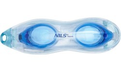 Очки для плавания Nils Aqua NQG600AF, бело-синие