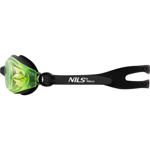NQG600AF BLACK/ GREEN SWIMMING GOGGLES NILS AQUA
