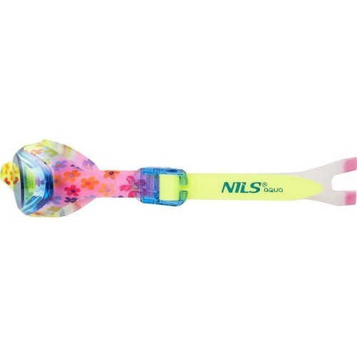 Jaunimo plaukimo akiniai NILS Aqua NQG170FAF Blue Flowers