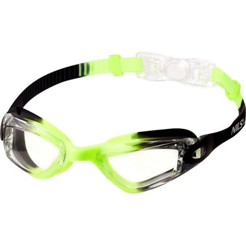 NQG770AF BLACK/ GREEN JUNIOR SWIMMING GOGGLES NILS AQUA