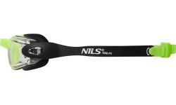 NQG770AF BLACK/ GREEN JUNIOR SWIMMING GOGGLES NILS AQUA