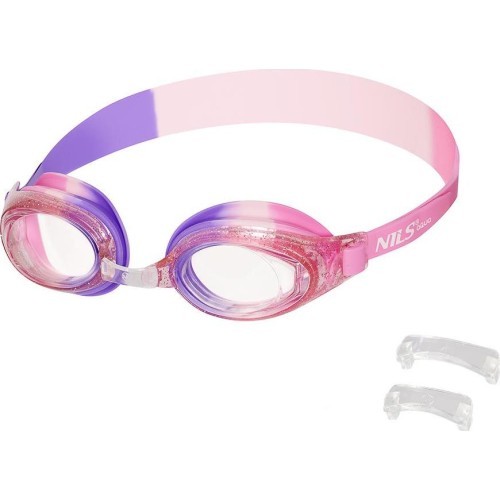 NQG870AF PINK JUNIOR SWIMMING GOGGLES NILS AQUA
