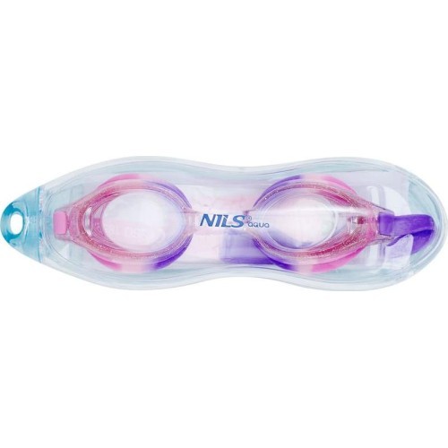 Rožiniai jaunimo plaukimo akiniai NILS AQUA NQG870AF
