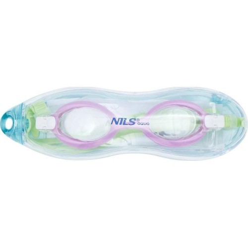 NQG700AF GREEN/ VIOLET JUNIOR SWIMMING GOGGLES NILS AQUA