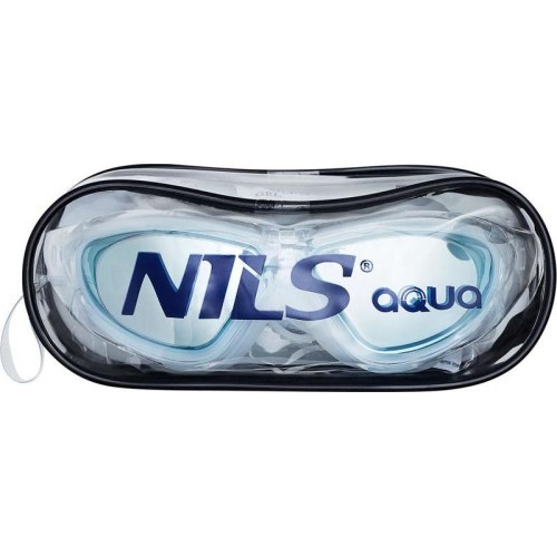 NQG280MAF WHITE JUNIOR SWIMMING GOGGLES/MASK NILS AQUA