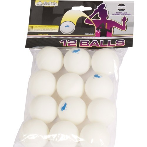Table Tennis Balls Buffalo Hobby, 12pcs. Celluloid Free