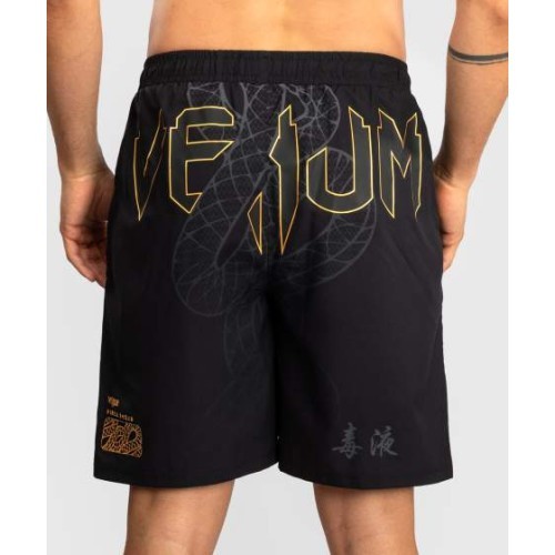 Venum Serpenti Training Shorts - Black/Silver/Gold