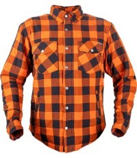 Motorcycle Shirt BOS Lumberjack - Orange