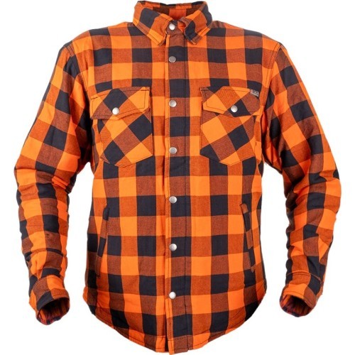 Motorcycle Shirt BOS Lumberjack - Orange