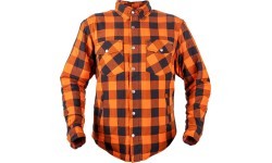 Motorcycle Shirt BOS Lumberjack - Orange